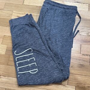 Rae Dunn Gray Sleep Jogger Pants